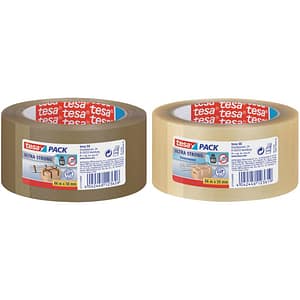 tesa Packband tesapack® 4124 ultra strong transparent, braun, 50,0mm x 66,0m 1 Rolle