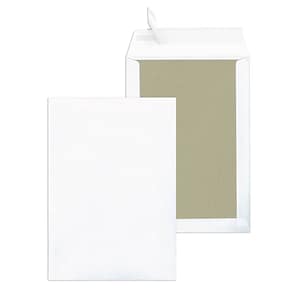 MAILmedia Papprückwandtaschen DIN B4 ohne Fenster weiß 10 St.