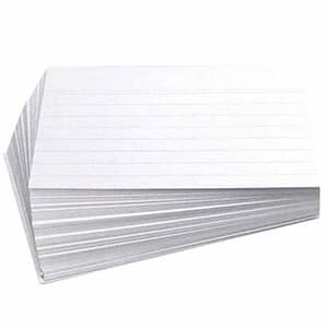 100 Karteikarten DIN A5 liniert