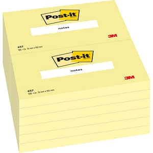 Post-it® Notes /657, gelb, 102 x 76mm, Inh. 100 Blatt, Inh. 12