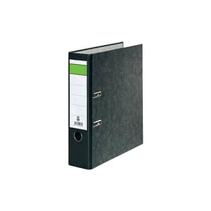 Grüner Balken Ordner schwarz Karton 8,0cm DIN A4