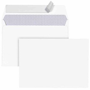BONG Briefumschläge TopSTAR DIN C6 lang ohne Fenster hochweiß haftklebend 25 St.