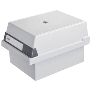 Karteikasten HAN A5, A6, A7 quer, für 800 Karten, 1 Stützplatte mit Sichtreiter, lichtgrau