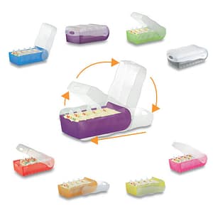 Karteikasten HAN Croco DIN A7 für 900 Karteikarten grün mit Deckel