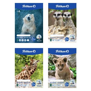 PELIKAN Zeichenblock Tiere, A4, 20 Blatt