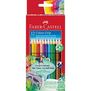 Farbstiftetui Colour Grip, 12er Kartonetui FABER CASTELL 112412