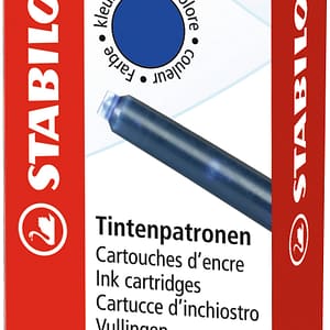 Tintenpatronen beYou!, königsblau, Faltschachtel mit 6 Patronen STABILO 5/0-041