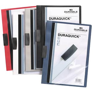 DURABLE Klemm-Mappe DURAQUICK, Weich-/Hartfolie, 20 Blatt