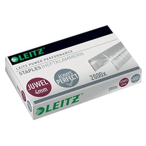 LEITZ Heftklammern Juwel 4mm, verzinkt, 2000 Stück