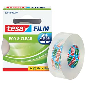 TESA Klebefilm tesafilm® Eco & Clear, 33m x 19mm