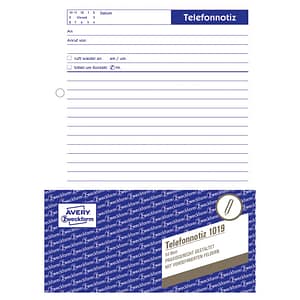 AVERY ZWECKFORM Telefonnotiz 1019, A5, 50 Blatt
