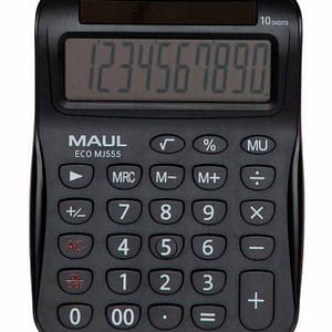 Tischrechner Solar ECO MJ 555, 8 Stellen, schwarz MAUL