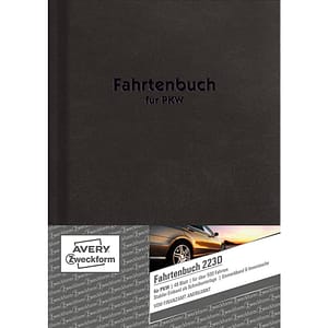 AVERY ZWECKFORM Fahrtenbuch 223D Hardcover, A5, 48 Blatt