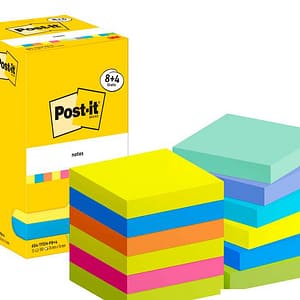 Post-it® Energetic Haftnotizen farbsortiert Inh. 12 Stück
