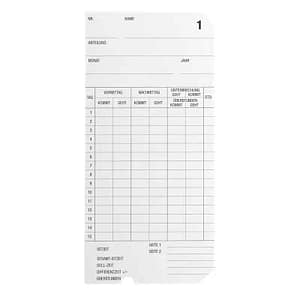 BÜRK MOBATIME Stempelkarten Typ 2 - 6, 500 Stück