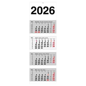 4-Monats-Wandkalender 2026