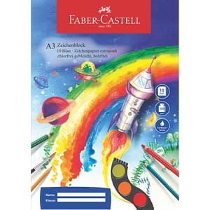 Zeichenblock Faber-Castell, A3, 100/m, 10 Blatt