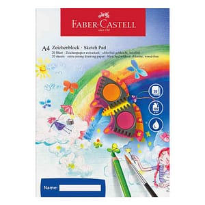 Zeichenblock Faber-Castell, A4, 100/m, 20 Blatt