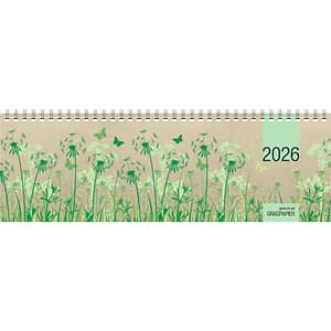 ZETTLER KALENDER Tischquerkalender Grasserie 2026