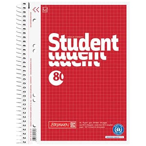 Collegeblöcke Brunnen Student kariert/liniert DIN A5 Innenrand