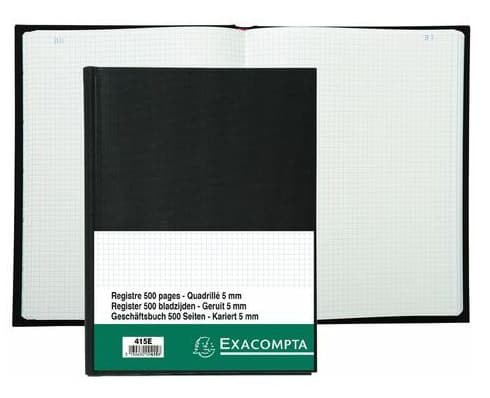EXACOMPTA Geschäftsbuch, DIN A4, 250 Blatt, kariert