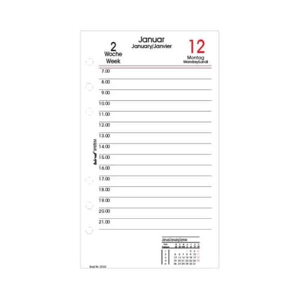 bind Kalendereinlage 2026 A6