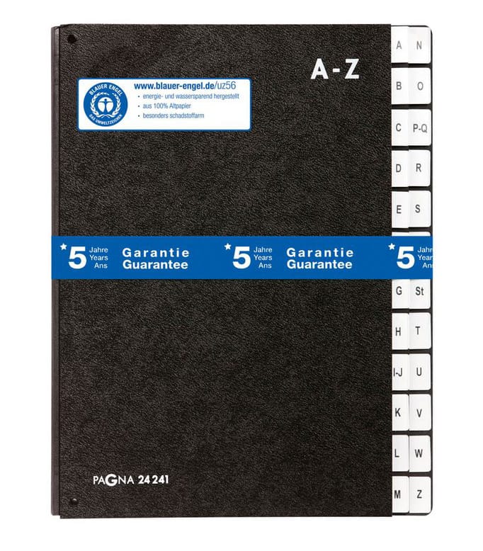 PAGNA Pultordner A-Z schwarz