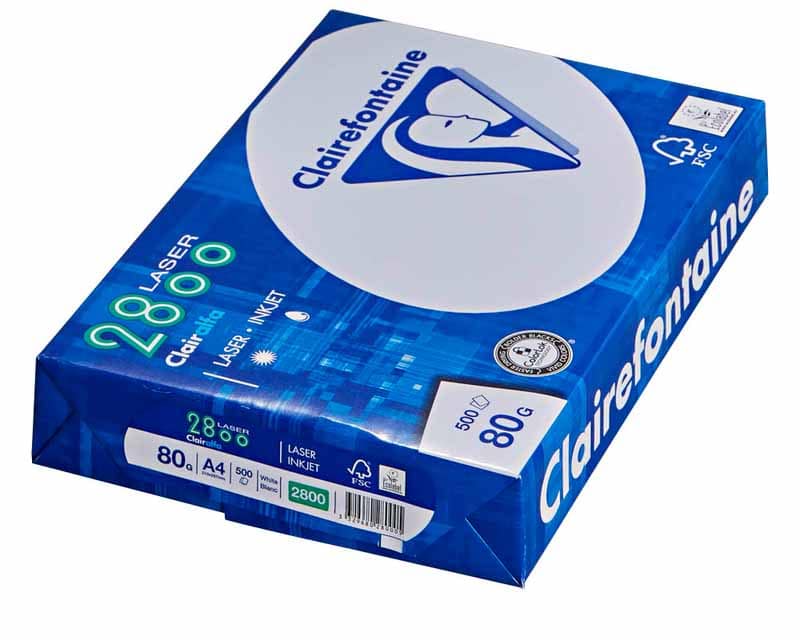Clairefontaine Kopierpapier Laser2800 DIN A4 80g/qm 500 Blatt