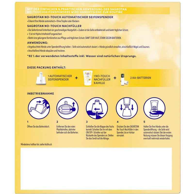 SAGROTAN® NO-TOUCH Flüssigseife im Spender 250ml – Bild 2