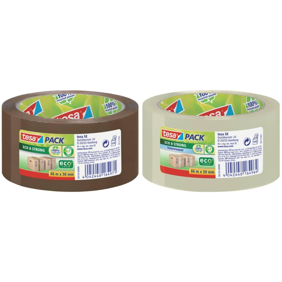 tesa Packband tesapack® Eco & Strong transparent 50,0 mm x 66,0 m 1 Rolle