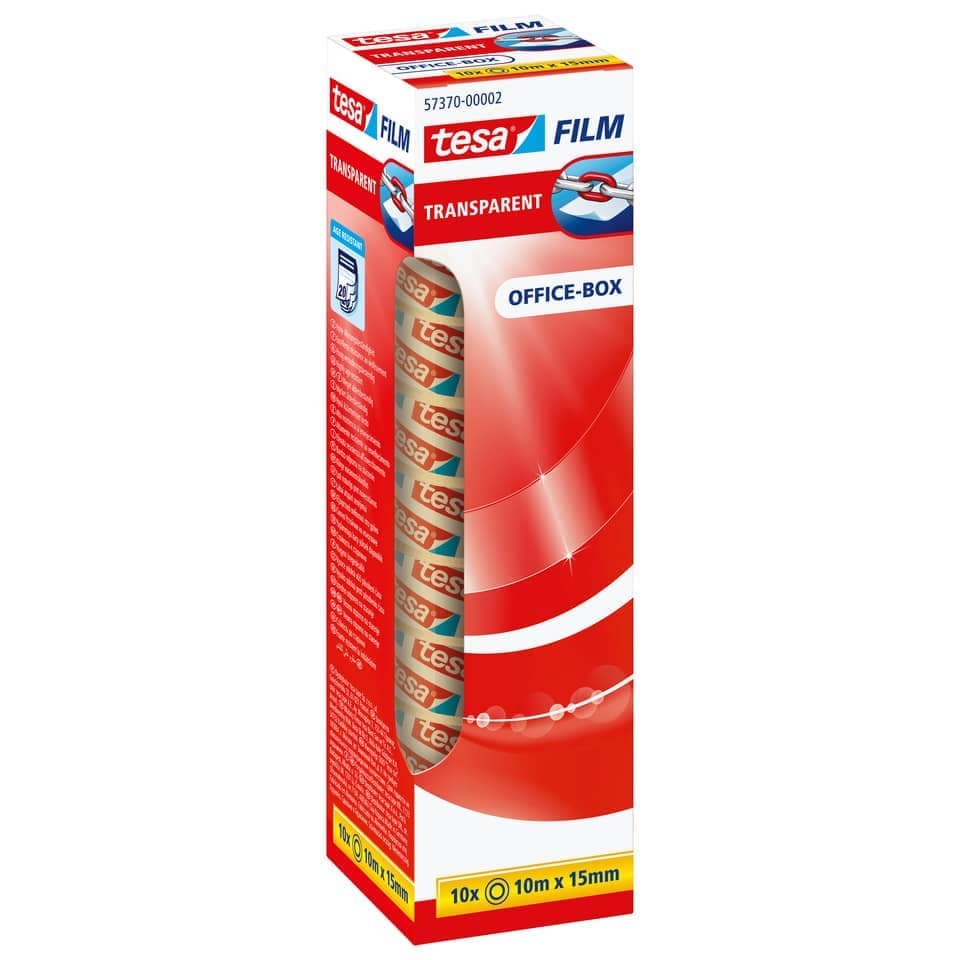 TESA Klebefilm tesafilm® Office-Box, Breite 15mm, 10 Rollen, transparent – Bild 5