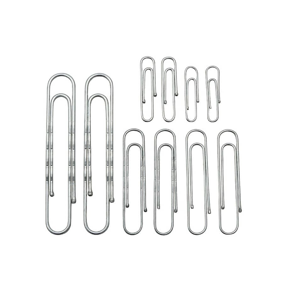 NORICA Büroklammern 2,4cm, 3,2cm, verzinkt, rundes Kugelende 1000 Stück – Bild 2