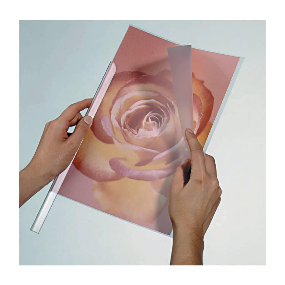 DURABLE Klemmschienenhülle, 1 - 100 Blatt, Hartfolie, transparent, 50 Stück – Bild 2