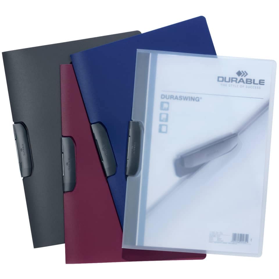DURABLE Klemm-Mappe DURASWING®, PP, 30 Blatt