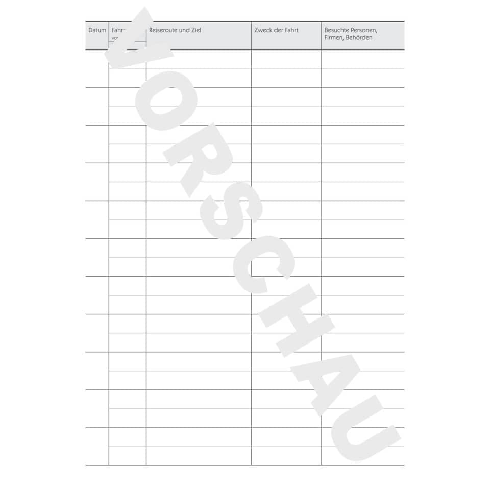 AVERY ZWECKFORM Fahrtenbuch 223D Hardcover, A5, 48 Blatt – Bild 4