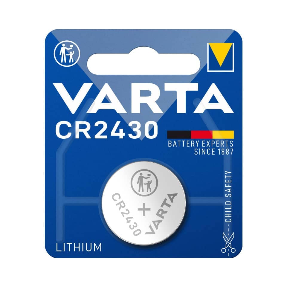 Knopfzelle CR2430 3V, VARTA